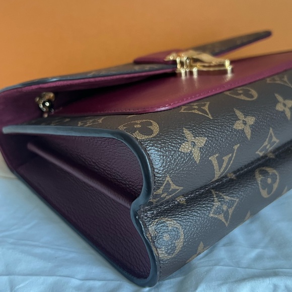 Louis Vuitton Victoire Chain Shoulder Bag Monogram Canvas Brown Raisin - Picture 14 of 16